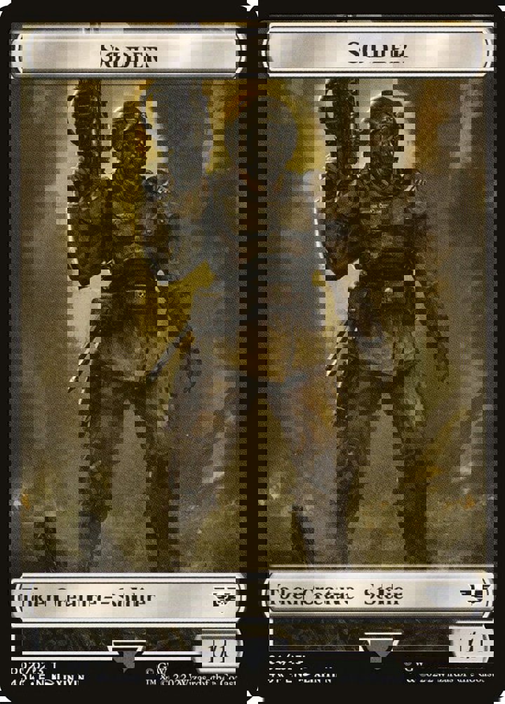 Space Marine Devastator Token (W 3/3) // Soldier Token (W 1/1)