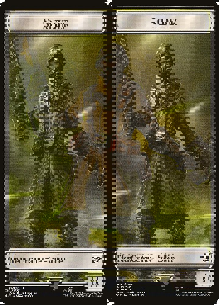 Vanguard Suppressor Token (U 3/2) // Soldier Token (W 1/1)