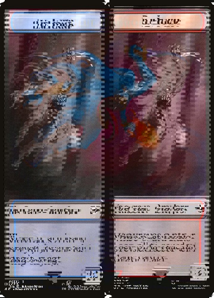 Blue Horror Token (UR 2/2) // Spawn Token (R 3/3)