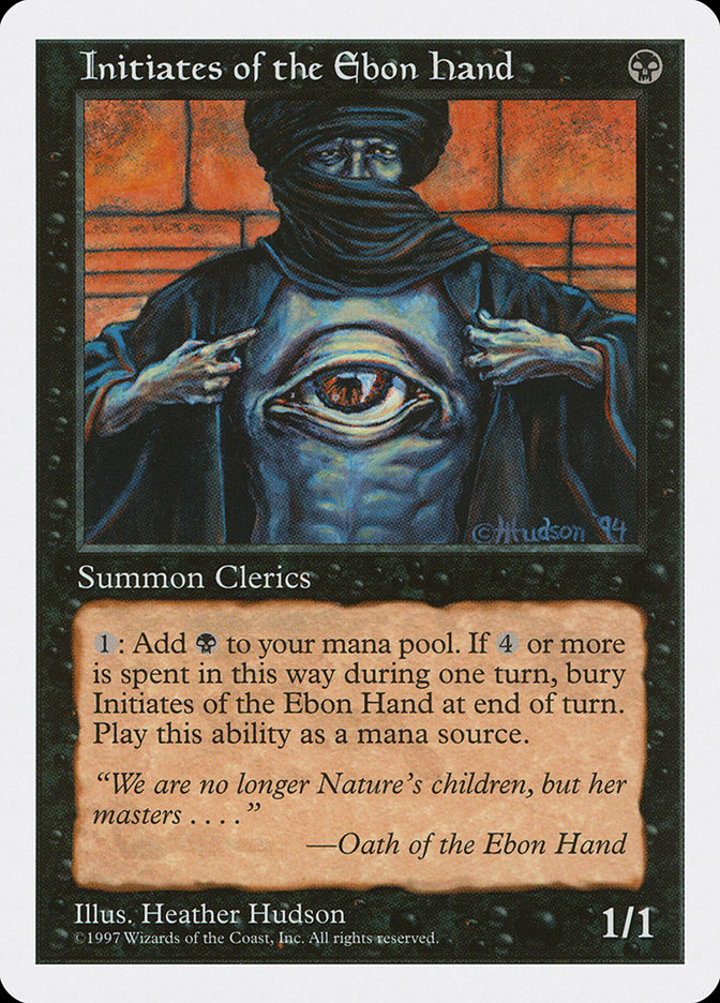 Initiates of the Ebon Hand Single: Magic: The Gathering Fifth Edition Einzelkarte