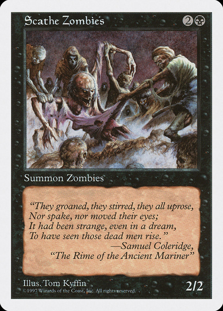 Scathe Zombies Single: Magic: The Gathering Fifth Edition Einzelkarte