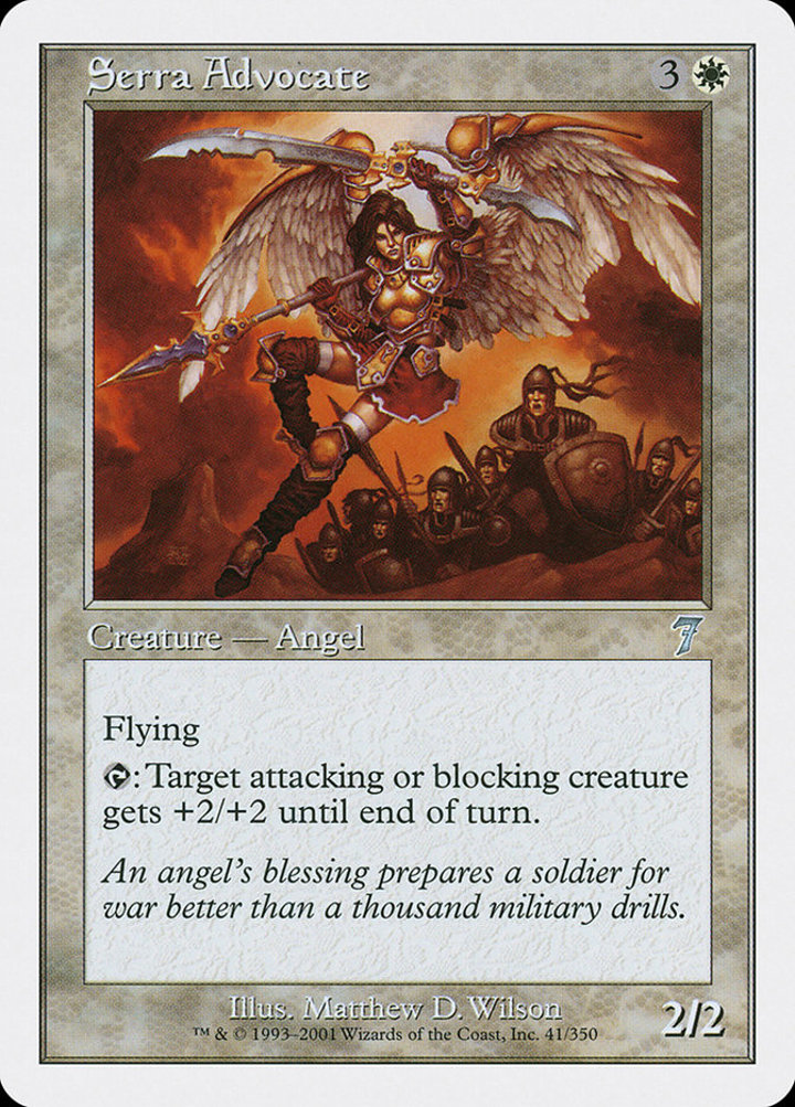 Serra Advocate Single: Magic: The Gathering Seventh Edition Einzelkarte