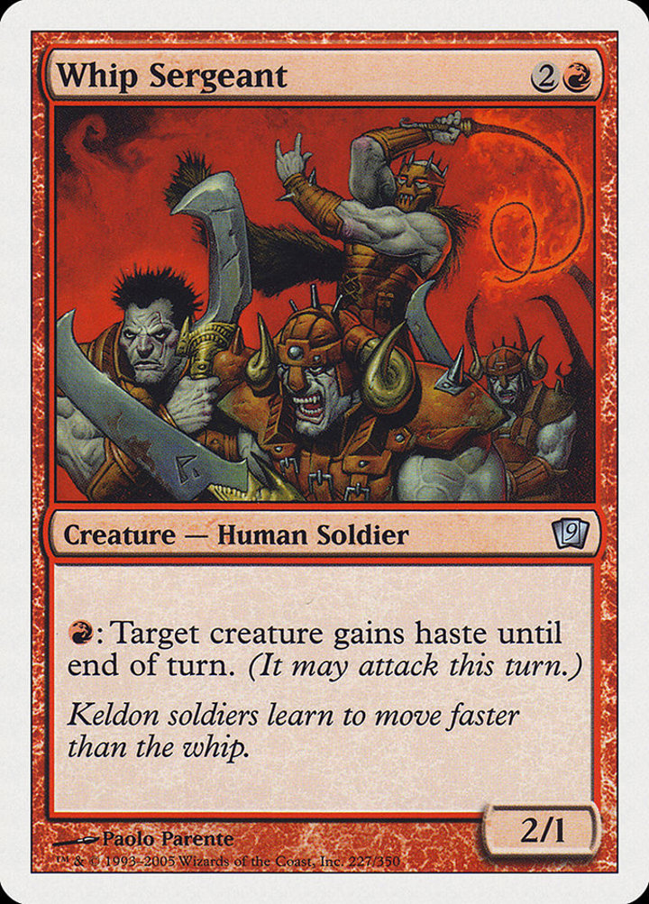 Whip Sergeant Single: Magic: The Gathering Ninth Edition Einzelkarte