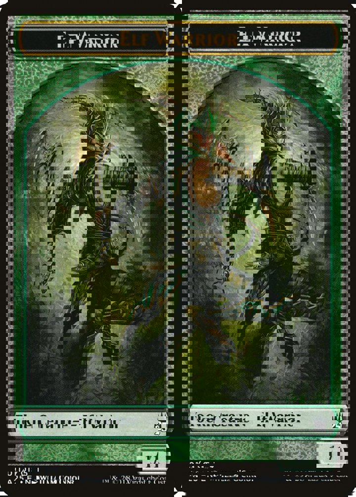 Elf Warrior Token (Green 1/1)