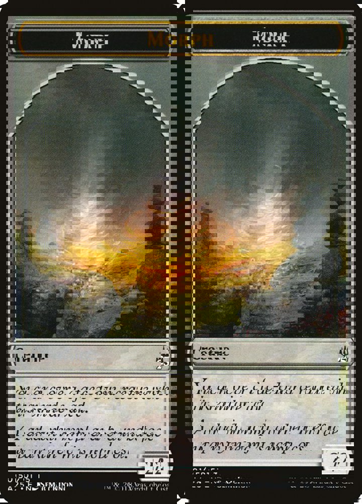 Morph Token (Colorless 2/2)