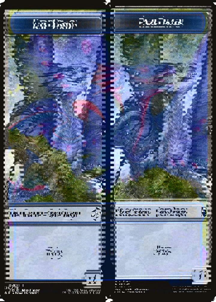 Faerie Dragon Token (Blue 1/1)