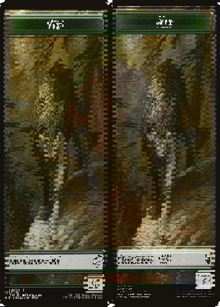Wolf Token (Green 2/2)