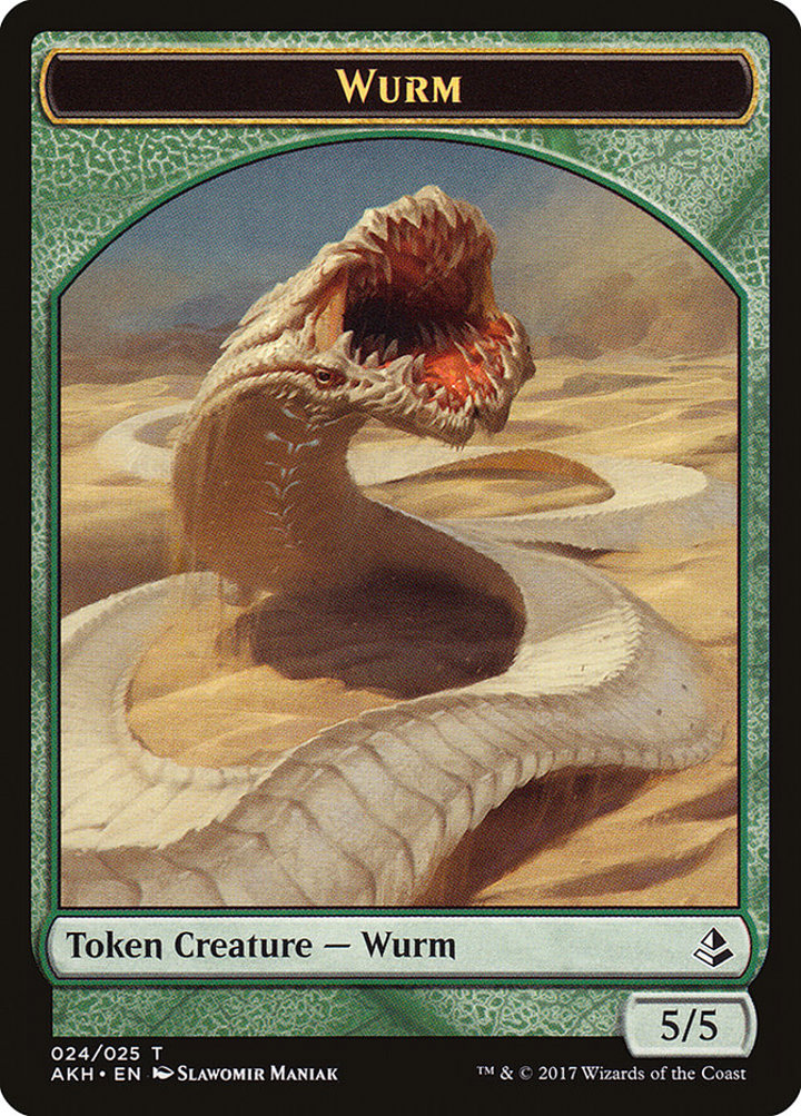 Wurm Token (Green 5/5)