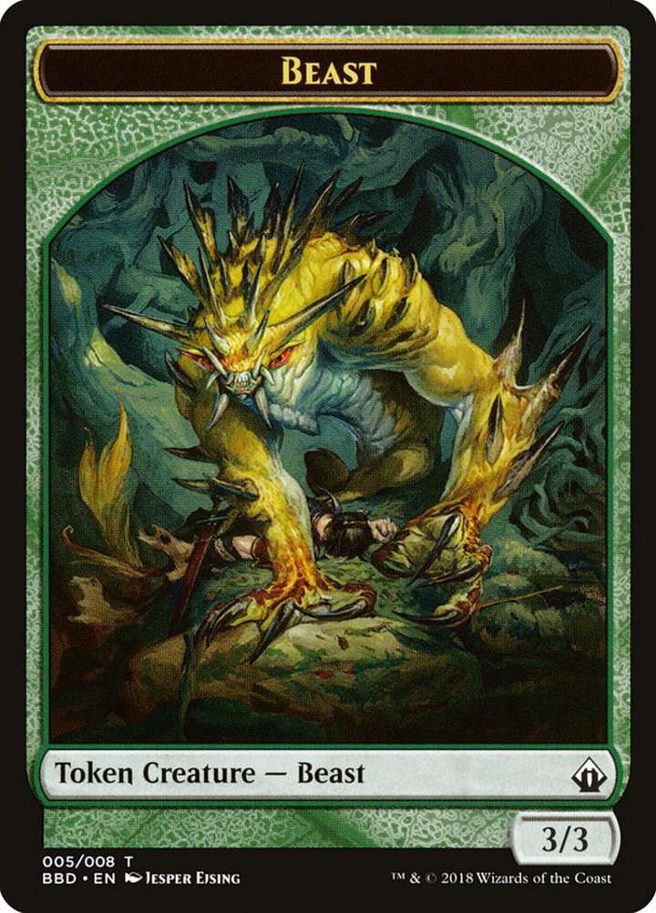 Beast Token (Green 3/3)