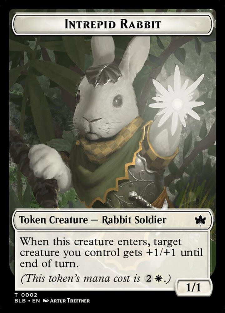 Intrepid Rabbit Token (White 1/1)
