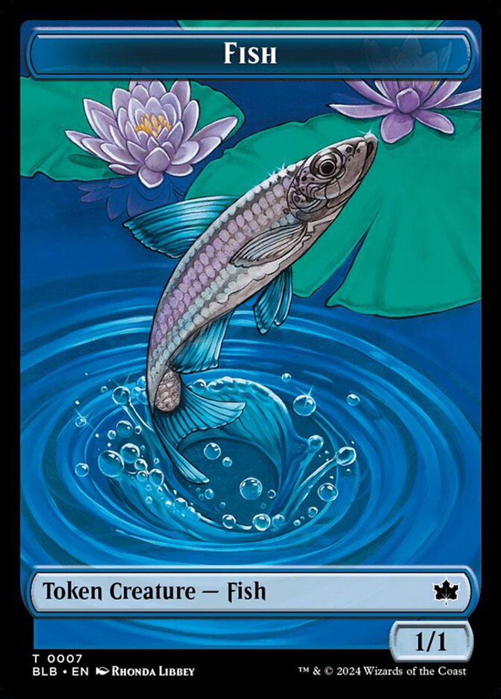 Warren Warleader Token (W 1/1) // Fish Token (U 1/1)