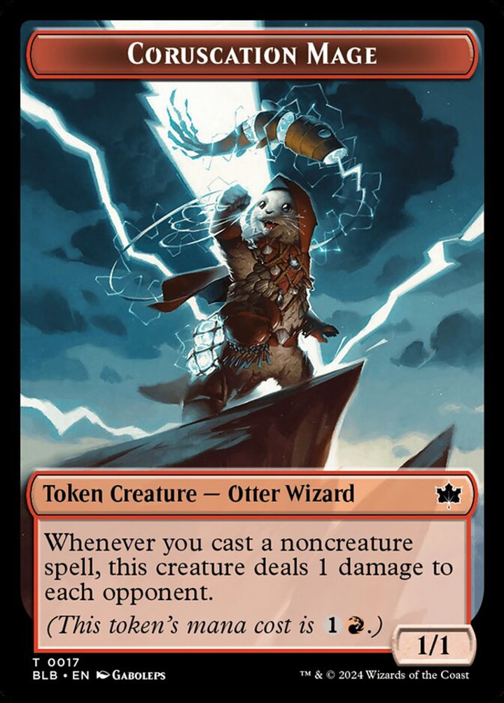Coruscation Mage Token (Red 1/1)