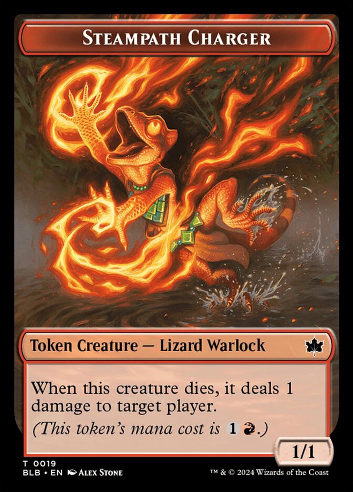 Steampath Charger Token (Red 1/1)