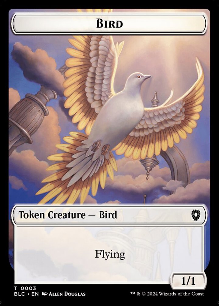 Storm Crow Token (U 1/2) // Bird Token (W 1/1)