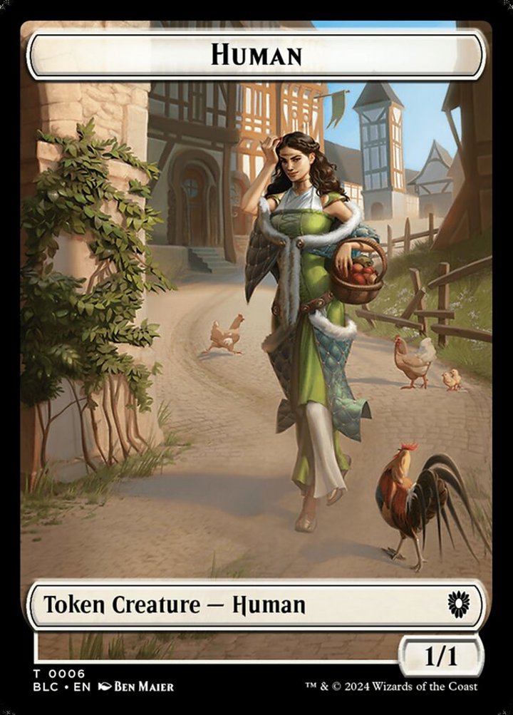 Human Token (W 1/1) // Soldier Token (W 1/1)