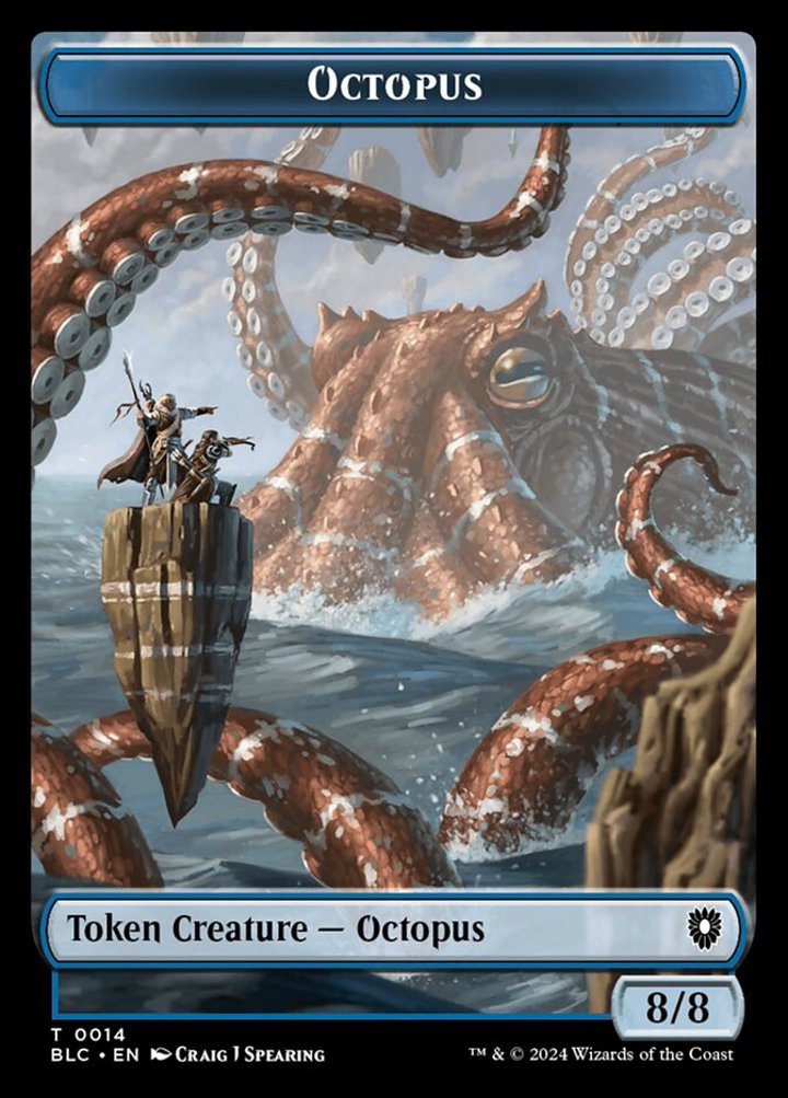 Rabbit Token (W 1/1) // Octopus Token (U 8/8)