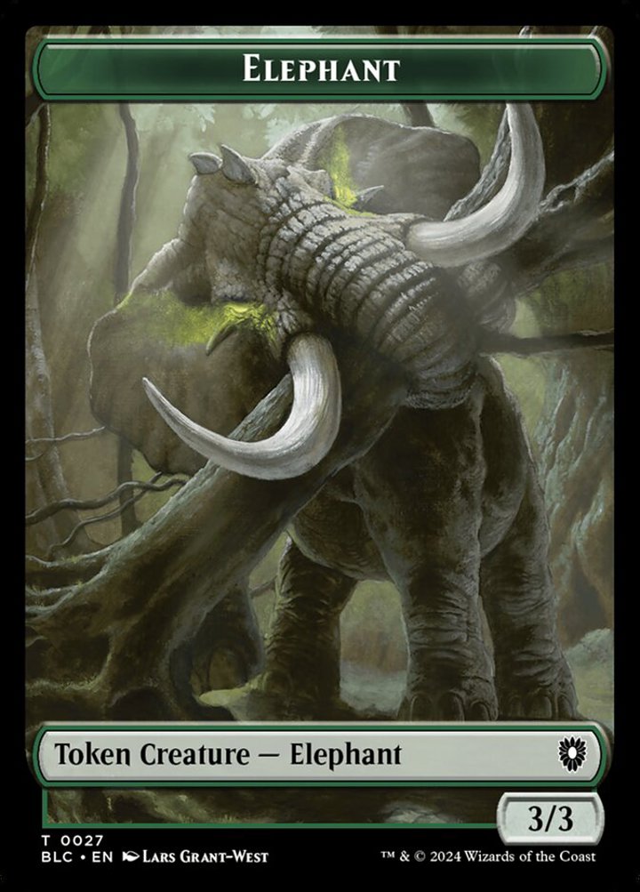 Elephant Token (G 3/3) // Squid Token (U 1/1)