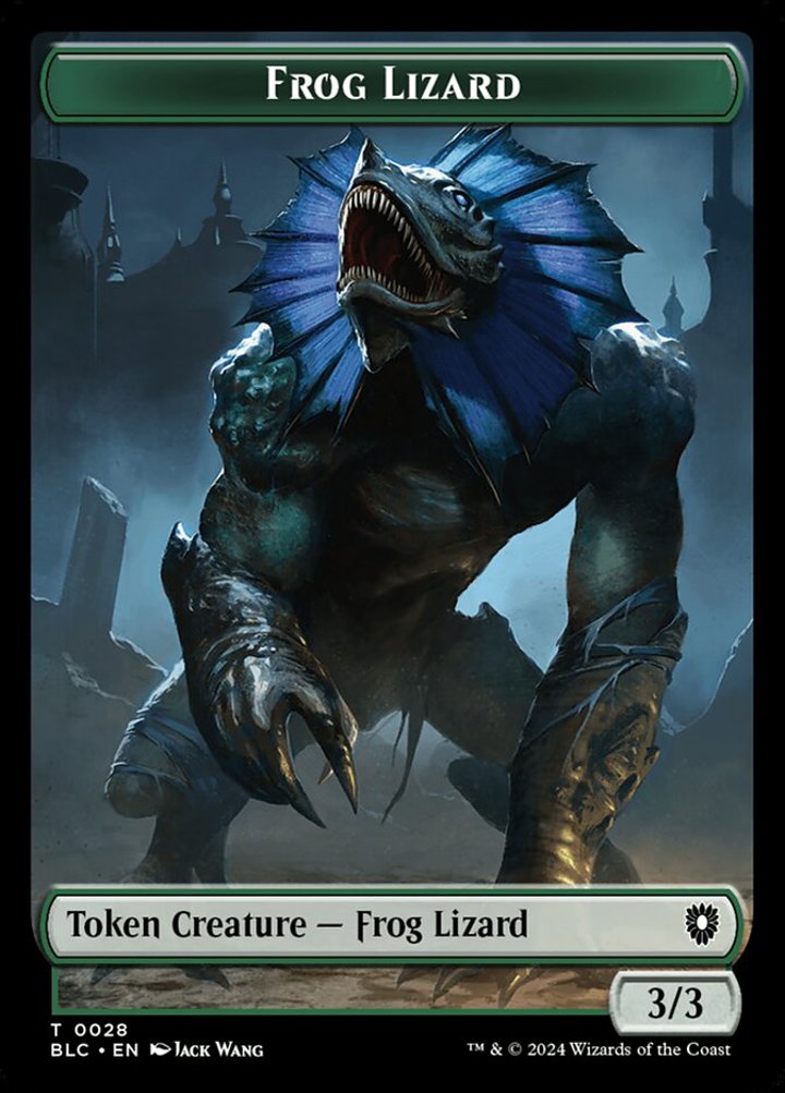 Storm Crow Token (U 1/2) // Frog Lizard Token (G 3/3)