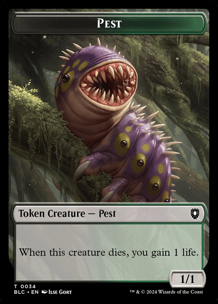 Pest Token (BG 1/1) // Shapeshifter Token (U 2/2)