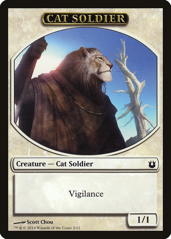 Cat Soldier Token (White 1/1)