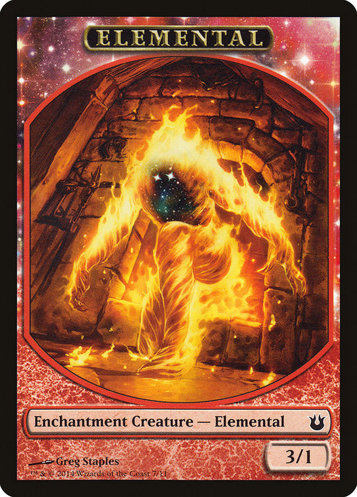 Elemental Token (Red 3/1 Enchantment)