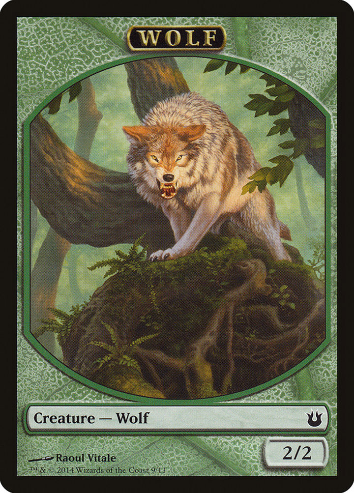 Wolf Token (Green 2/2)
