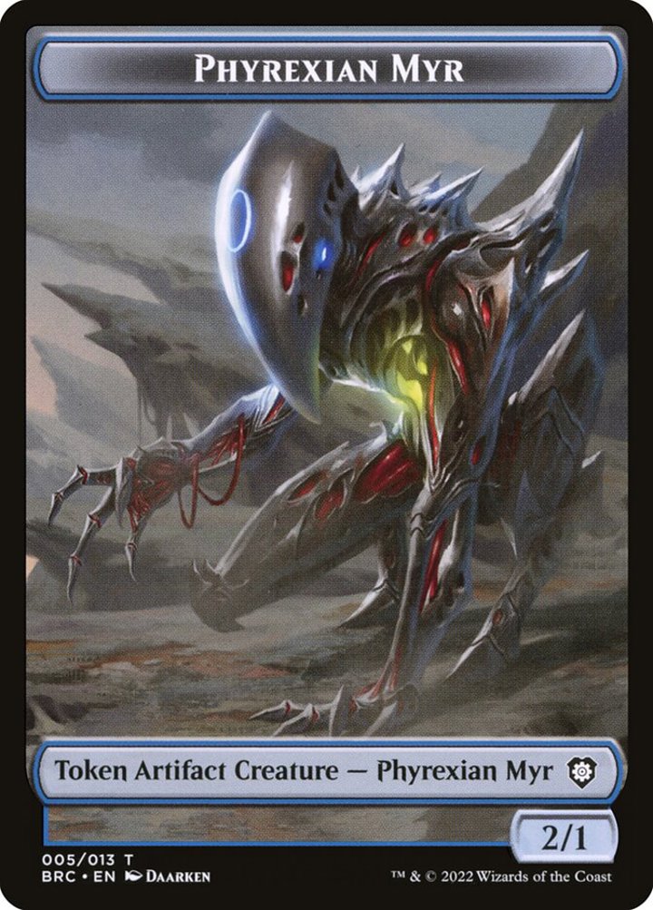 Phyrexian Myr Token (UA 2/1) // Construct Token (A 1/1)
