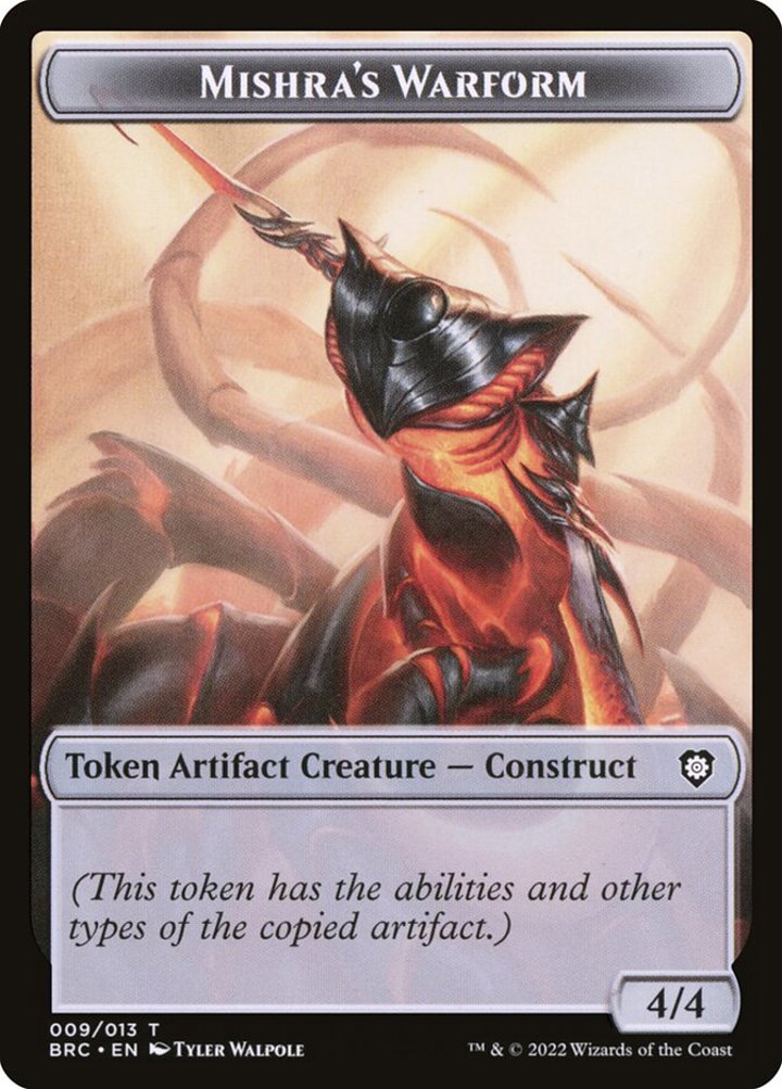 Mishra's Warform Token (A 4/4) // Inkling Token (WB 2/1)
