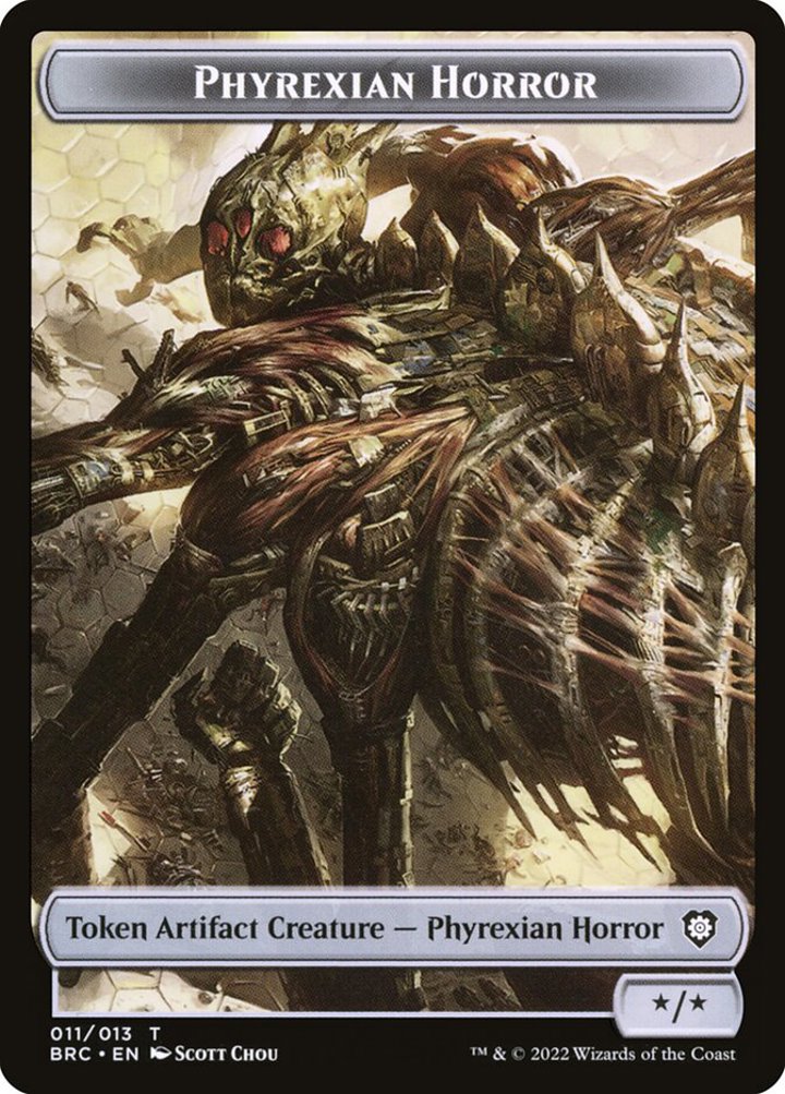 Phyrexian Horror Token (A */*) // Servo Token (A 1/1)