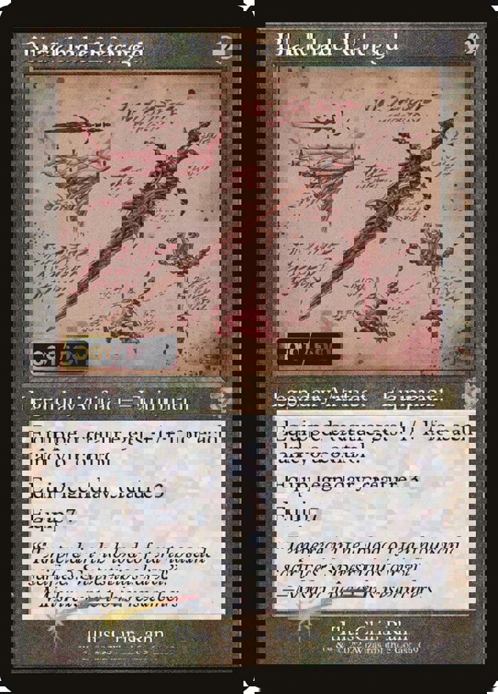 Blackblade Reforged (V.3) Single: Magic: The Gathering Retro Frame Artifacts Einzelkarte
