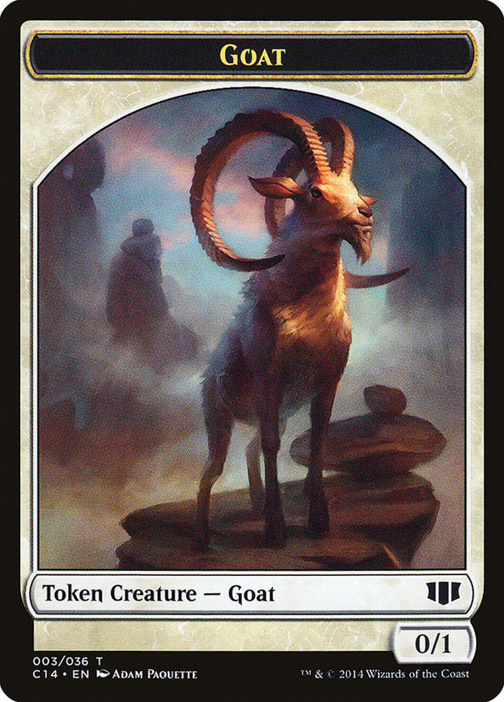 Goat Token (W 0/1) / Goblin Token (R 1/1)