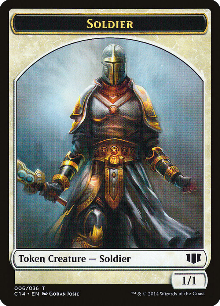 Soldier Token (W 1/1) / Spirit Token (W 1/1)