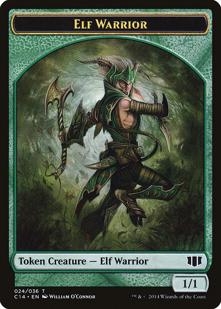 Elephant Token (G 3/3) / Elf Warrior Token (G 1/1)