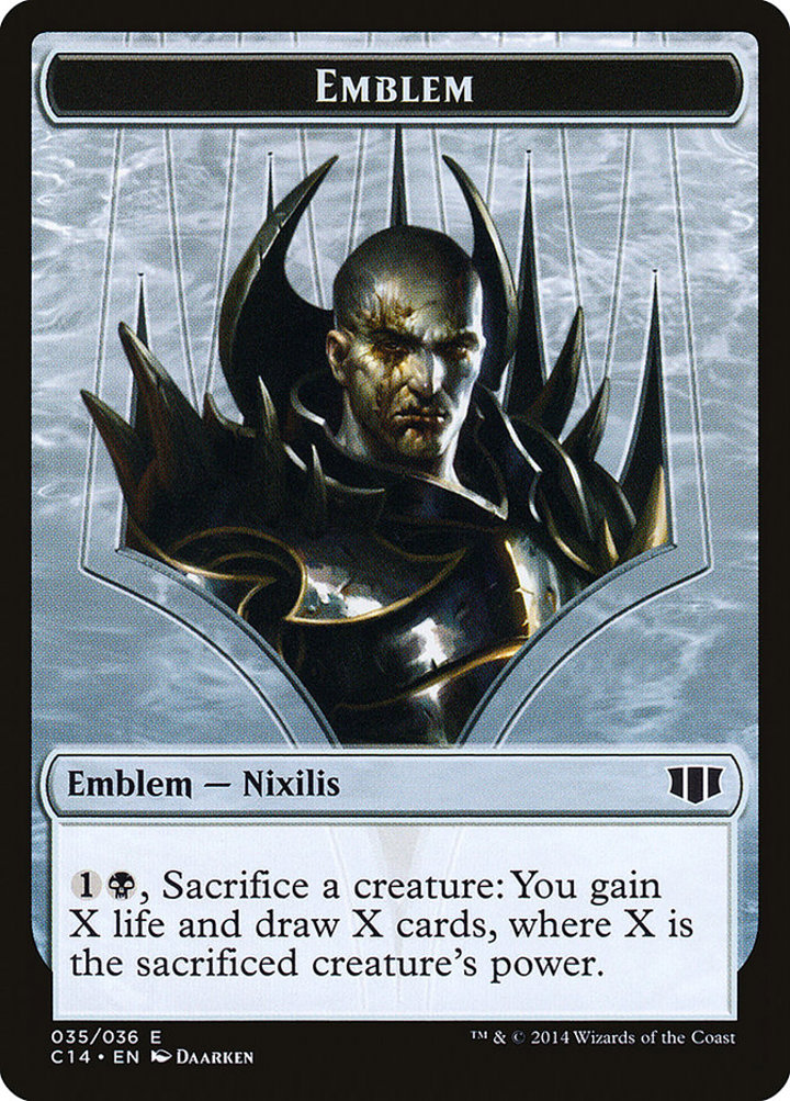 Ob Nixilis of the Black Oath Emblem / Zombie Token (B 2/2)