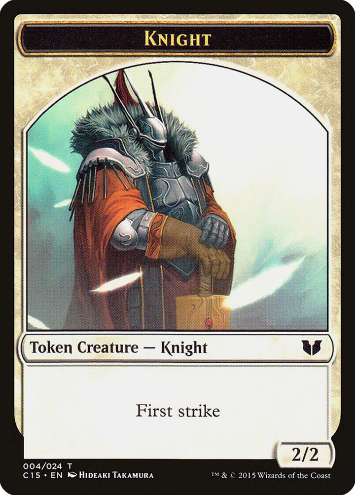 Elemental Shaman Token (R 3/1) / Knight Token (W 2/2)