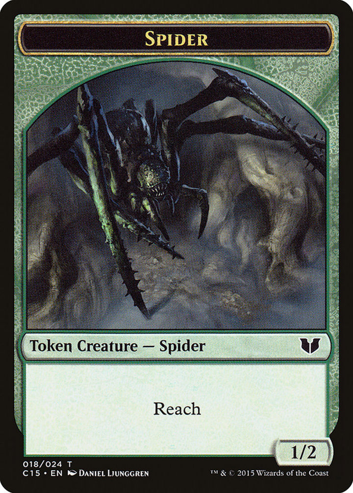 Spider Token (G 1/2) / Dragon Token (R 5/5)