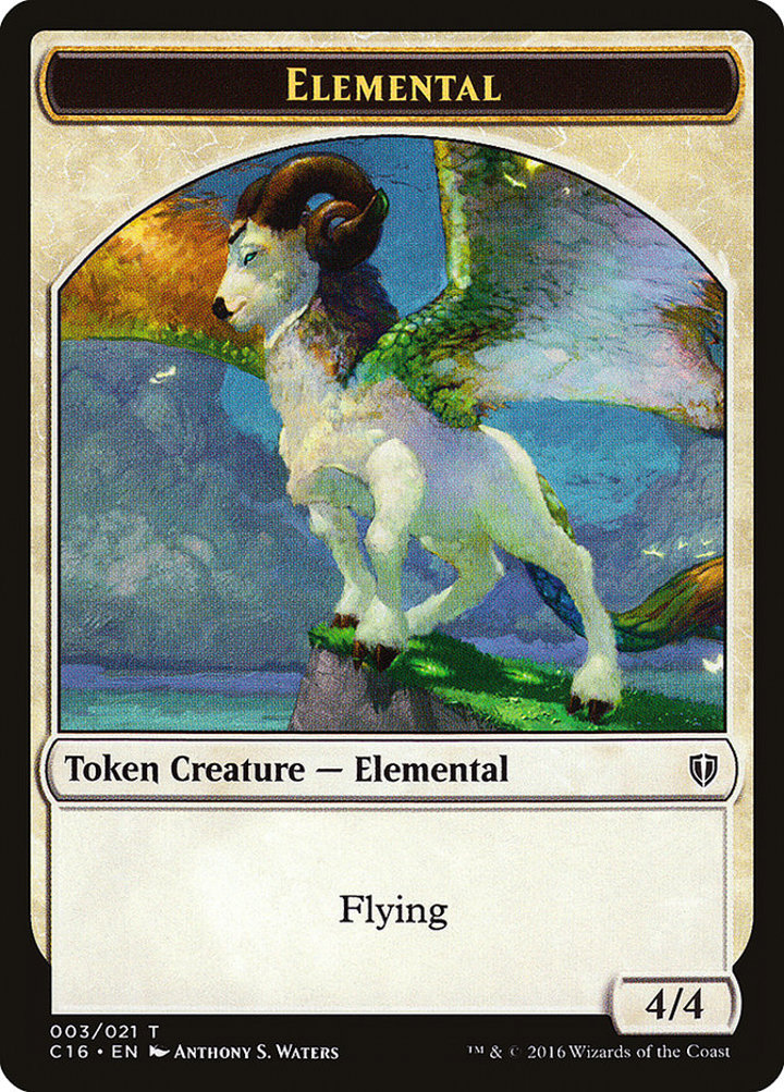 Elemental Token (W 4/4) // Soldier Token (W 1/1)