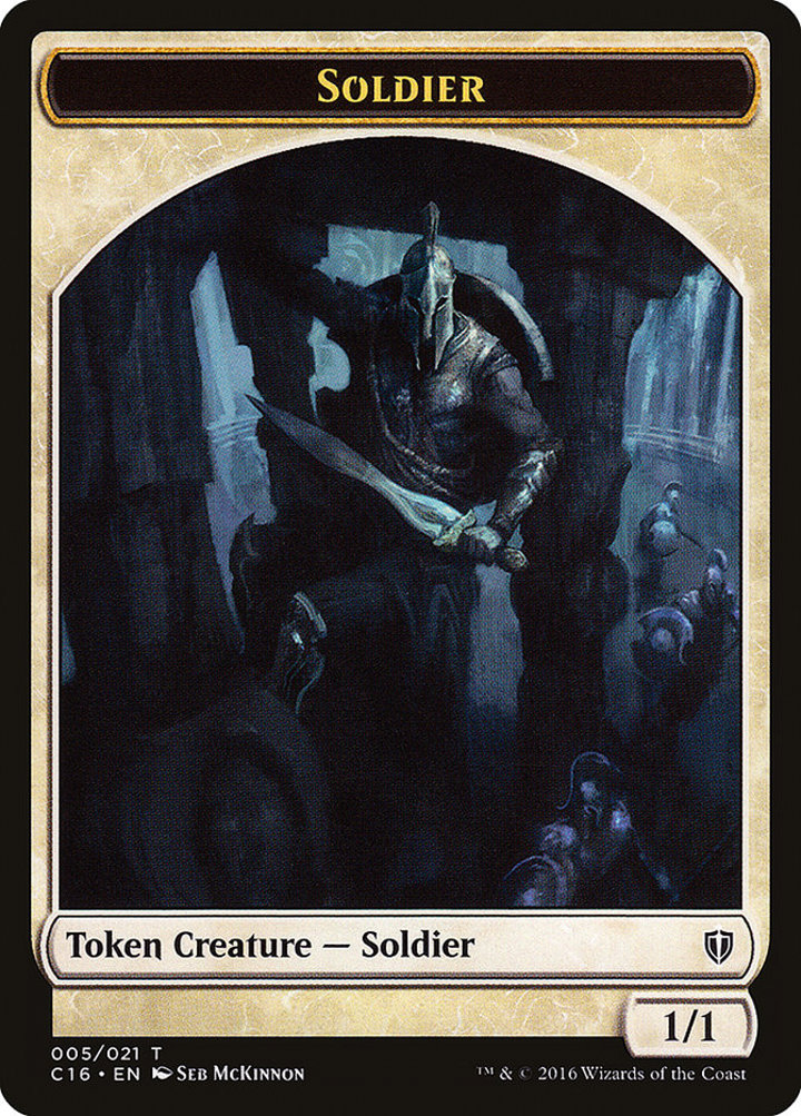 Elemental Token (W 4/4) // Soldier Token (W 1/1)