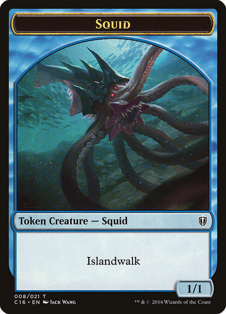 Soldier Token (W 1/1) / Squid Token (U 1/1)