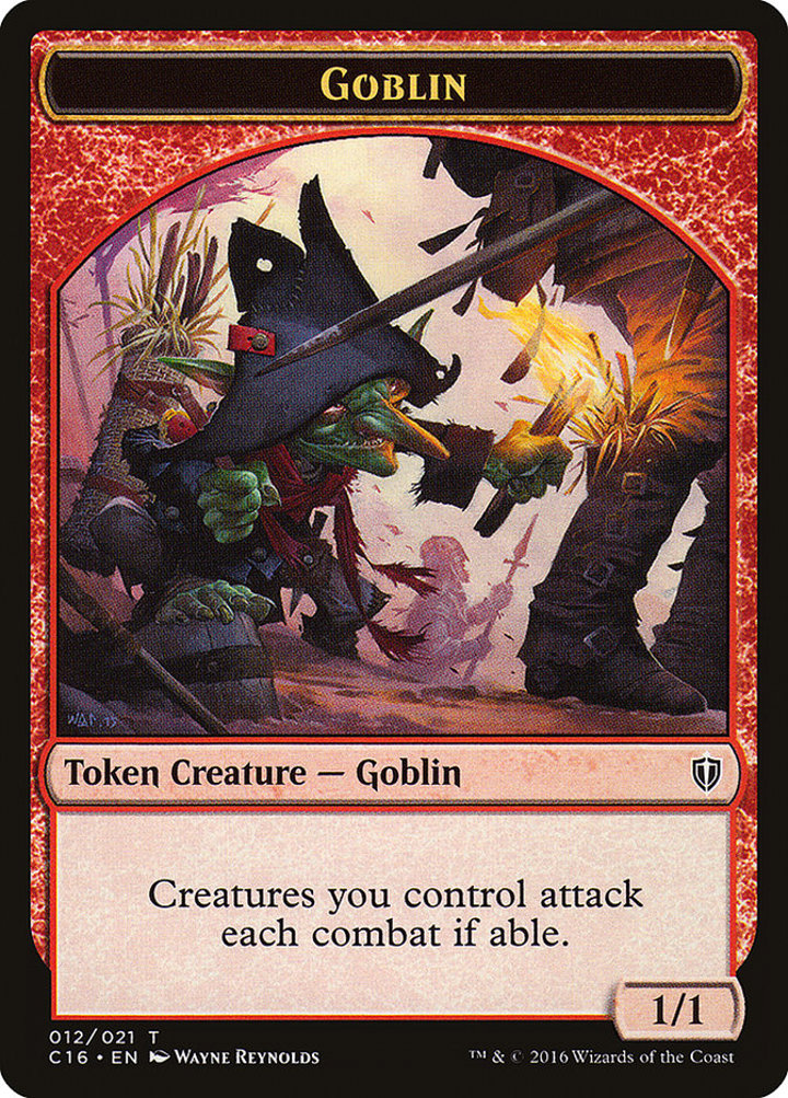 Goblin Token (R 1/1) / Zombie Token (B 2/2)