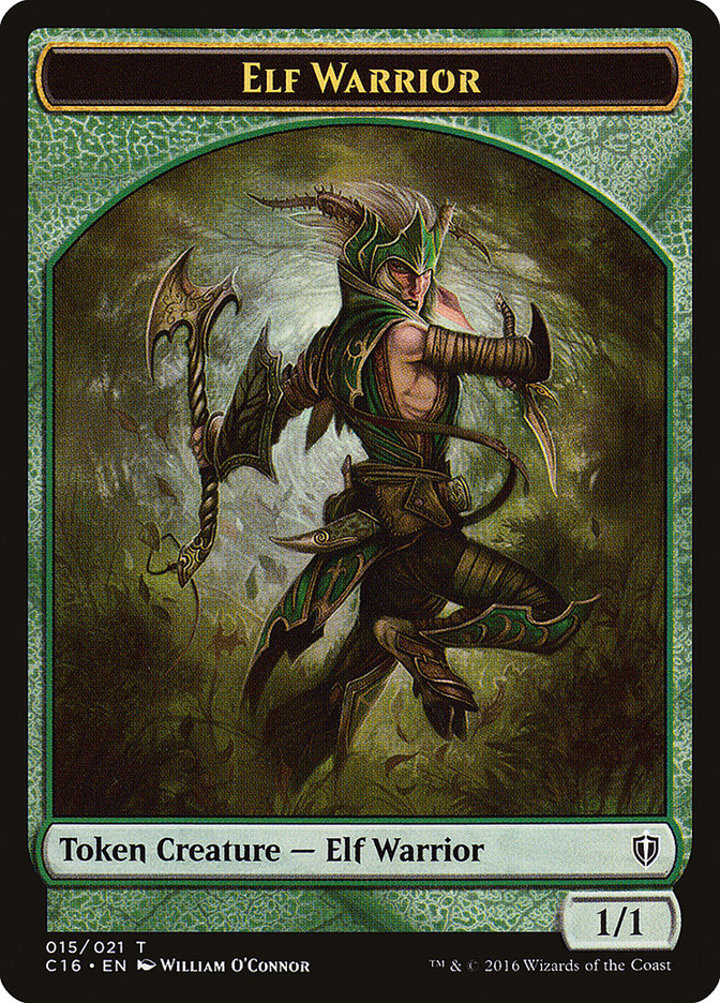 Zombie Token (B 2/2) / Elf Warrior Token (G 1/1)