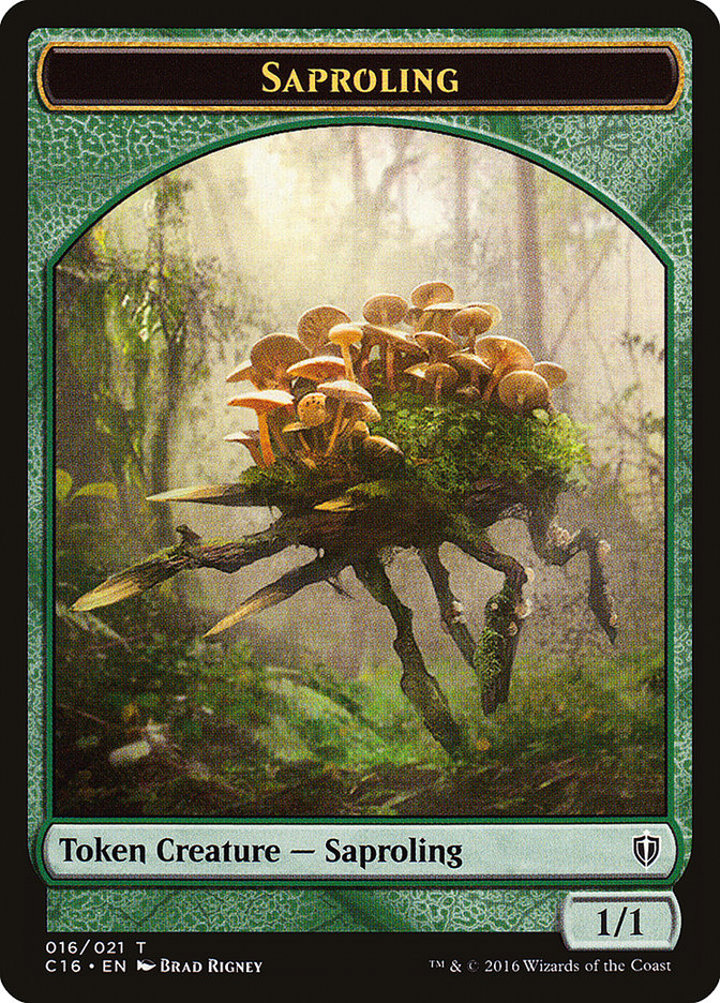 Bird Token (W 1/1) / Saproling Token (G 1/1)