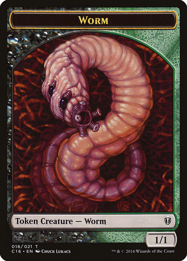 Zombie Token (B 2/2) / Worm Token (BG 1/1)