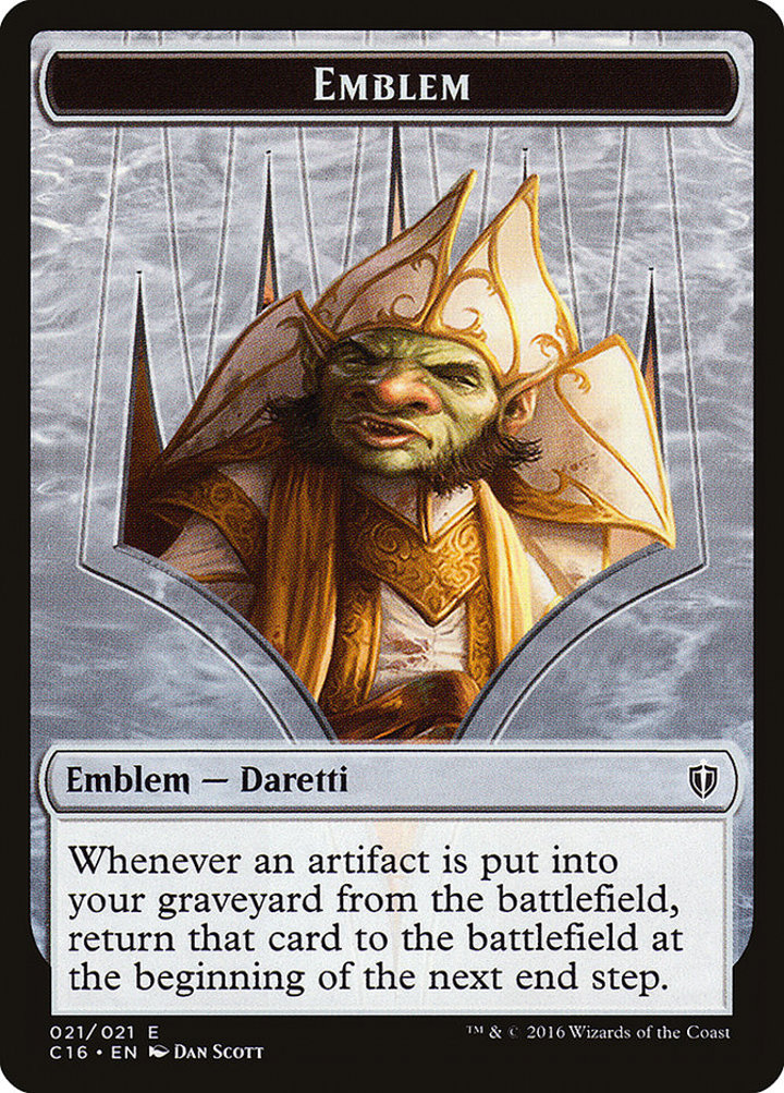 Thopter Token (U 1/1) / Daretti, Scrap Savant Emblem