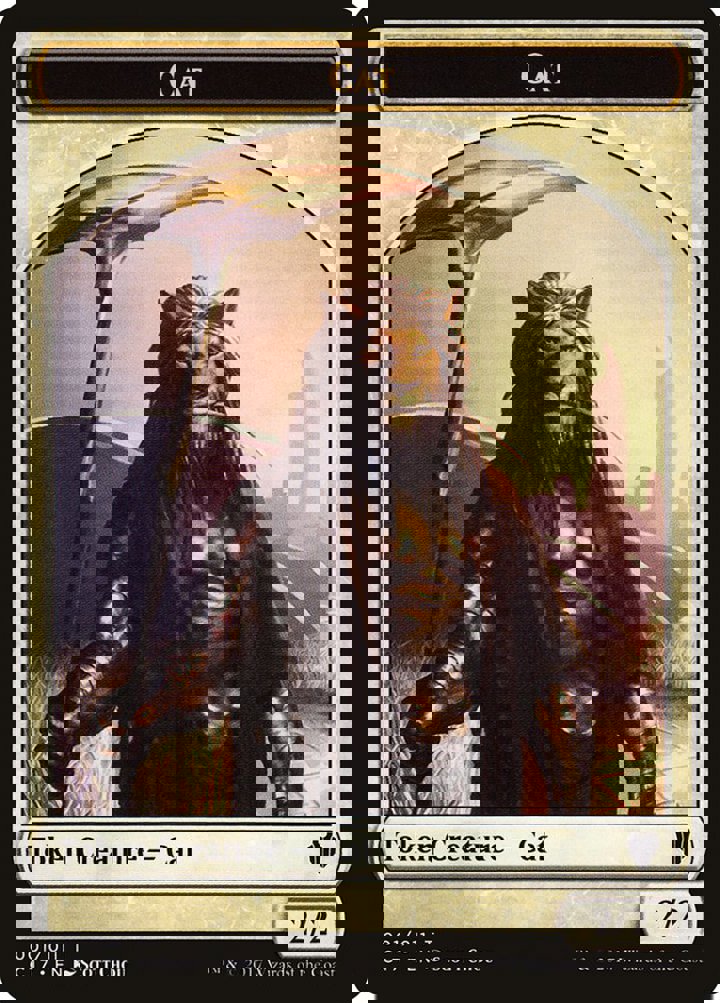 Cat Token (W 2/2) / Rat Token (B 1/1 Deathtouch)