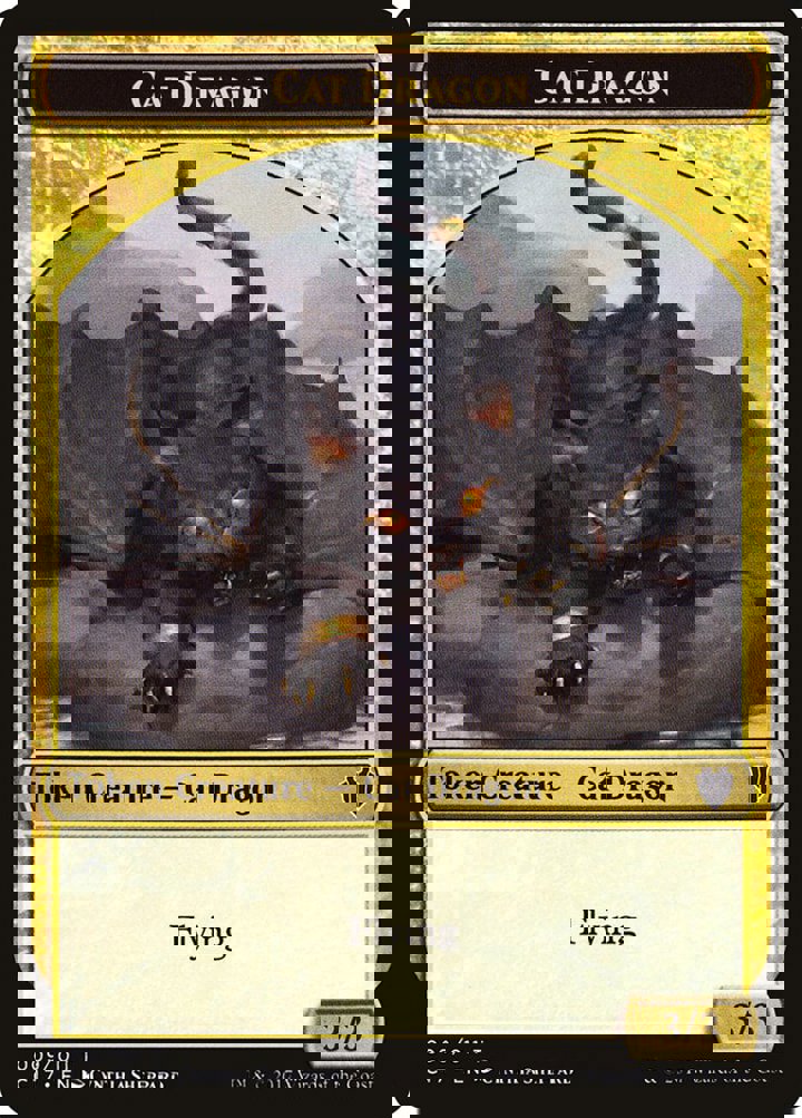 Dragon Token (R 4/4) / Cat Dragon Token (Gold 3/3)