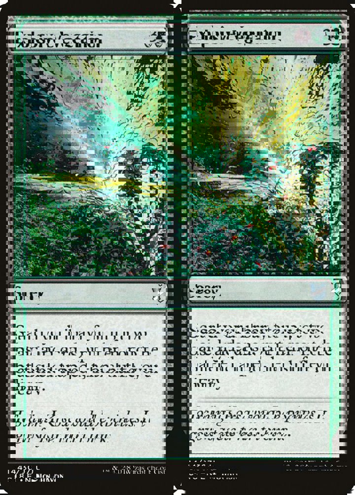 Explosive Vegetation