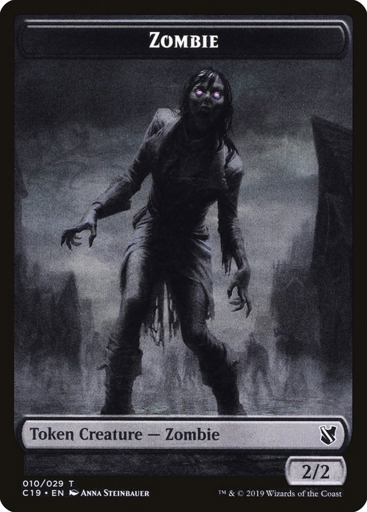 Zombie Token (Black 2/2) (V.1)