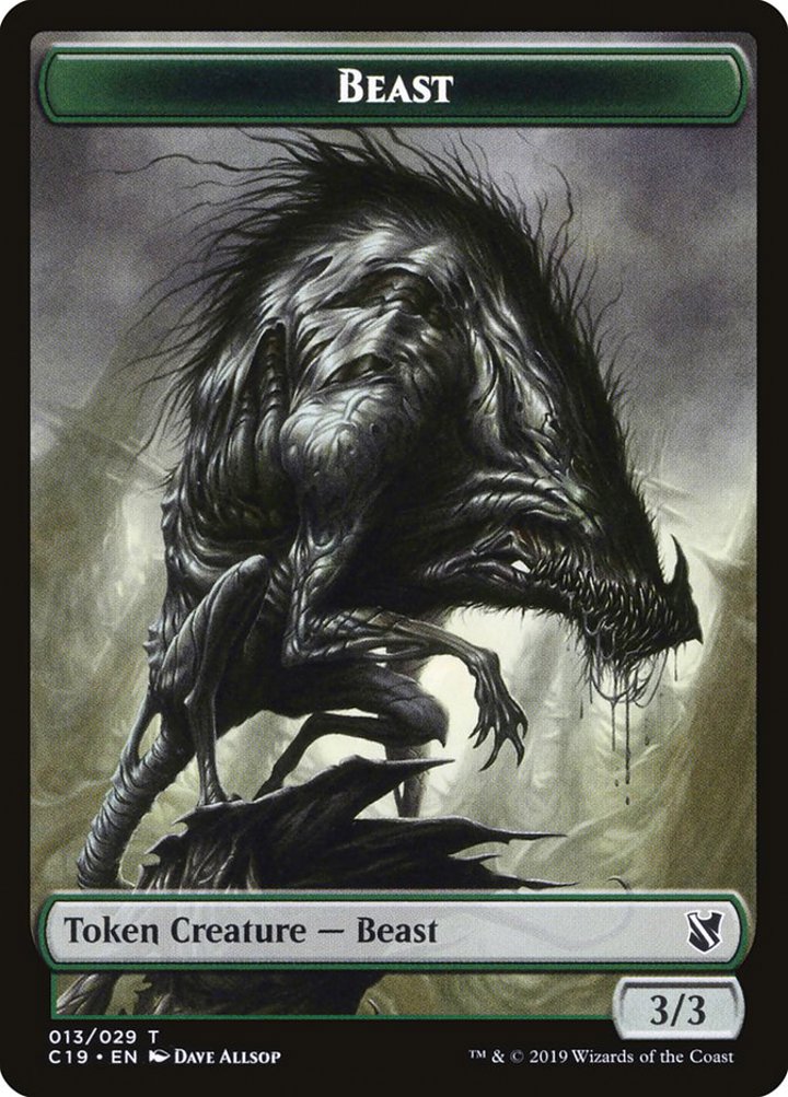 Beast Token (Green 3/3)