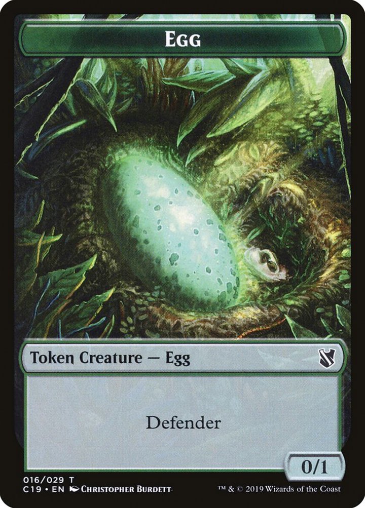 Egg Token (Green 0/1)